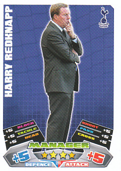 Harry Redknapp Tottenham Hotspur 2011/12 Topps Match Attax Manager #289